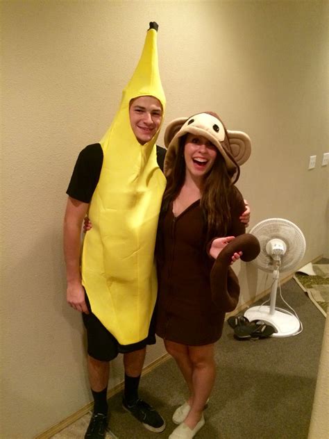 Monkey and a Banana for a couples Halloween costume! | Cute couple halloween costumes, Banana ...