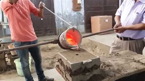 Aluminium Casting process - YouTube