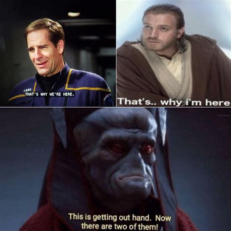 So, I found a Star Wars prequel meme in Star Treck Enterprise : r/startrekmemes