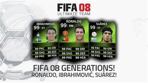 FIFA 08 GENERATIONS! | RONALDO, IBRAHIMOVIĆ, SUÁREZ! - YouTube