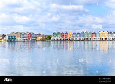 Houten, Netherlands - Traditional dutch houses on canal Stock Photo - Alamy