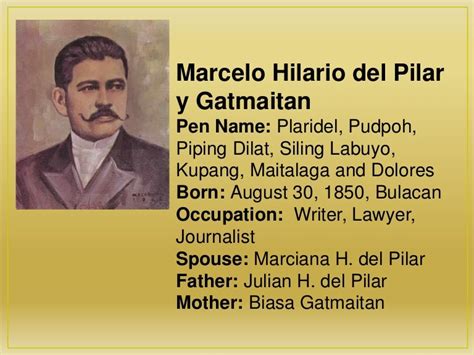 Marcelo h del pilar and his works