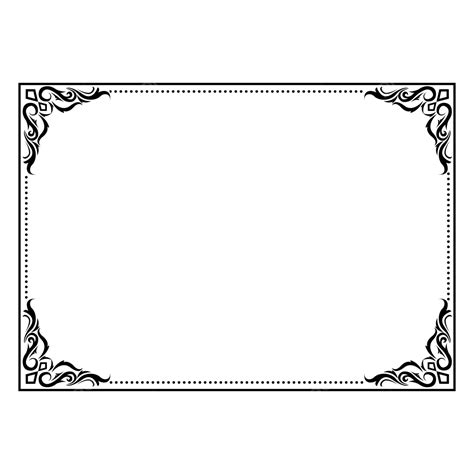 Black Border Floral Landscape, Black Border, Border, Frame PNG ...