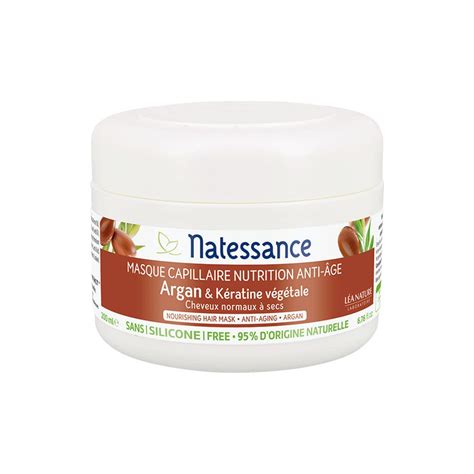 Masque Et Keratine Vegetale 200ml Argan Natessance en 2022 | Masques capillaires, Kératine ...