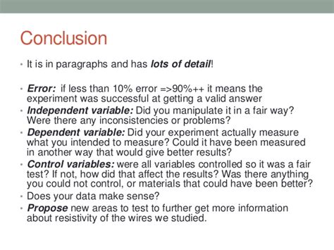 Conclusion lab report - College Homework Help and Online Tutoring.