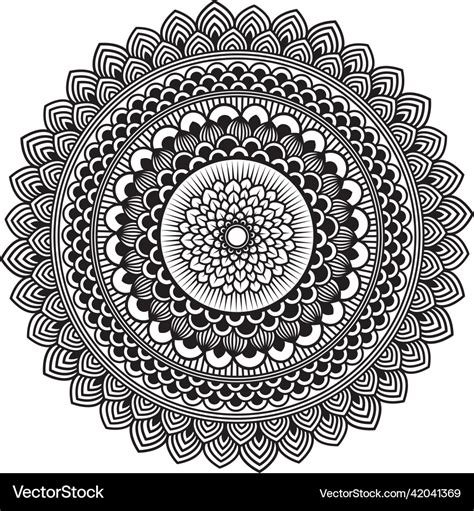 Mandala artwork design beautiful art Royalty Free Vector