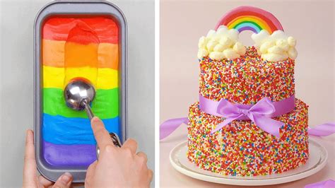 How To Make Rainbow Cake Decorating Ideas | 12 So Yummy Chocolate Cake ...