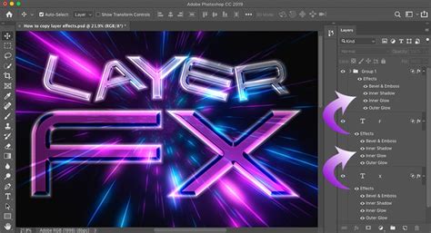 How to Copy Layer Effects in Photoshop