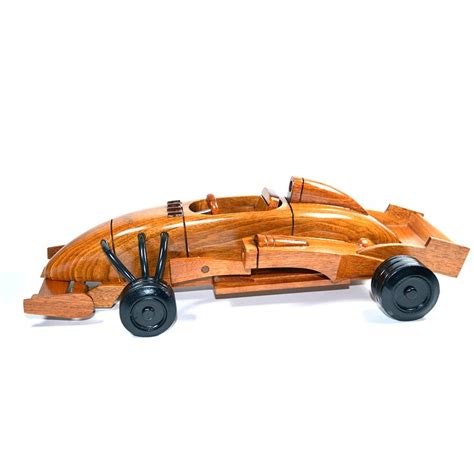 Formula 1 Wooden Art Race Car Model : Wood Toy