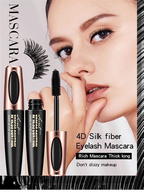 2018 Natural Eyelash Mascara Eye Lashes Makeup 4D Silk Fiber Lash Mascara - China Eyelash ...