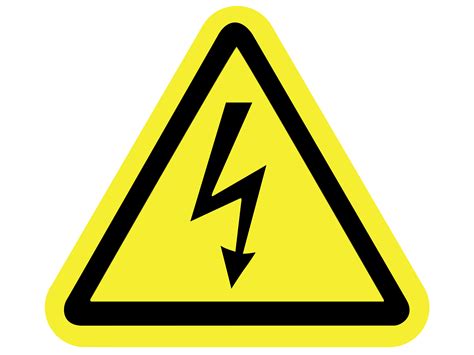 Download Electricity Hazard Sign High Warning Voltage Clipart PNG Free | FreePngClipart