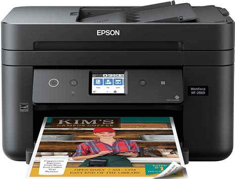 Epson Workforce WF-2860 All-in-One Wireless Color Printer with Scanner, Copier, Fax, Ethernet ...