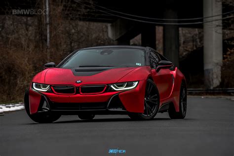 One Of A Kind: BMW i8 in Frozen Red Satin Conform Chrome