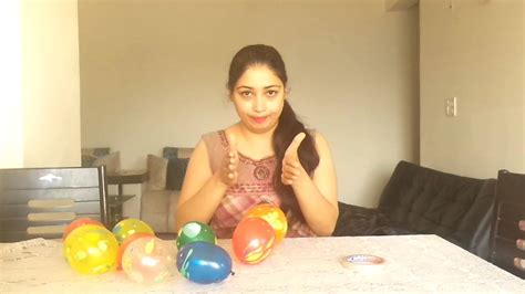 One Minute Holi Game For Ladies Kitty Party - Balloon Tower - YouTube