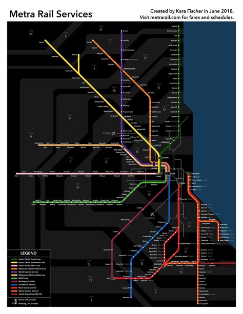 Metra Train Map Illinois - Billye Sharleen