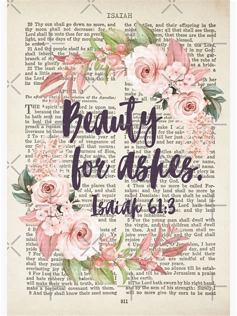 "Psalm 61:3 | Beauty for Ashes | Bible Verse Art | Bible Quote Art | Christian Inspirational ...