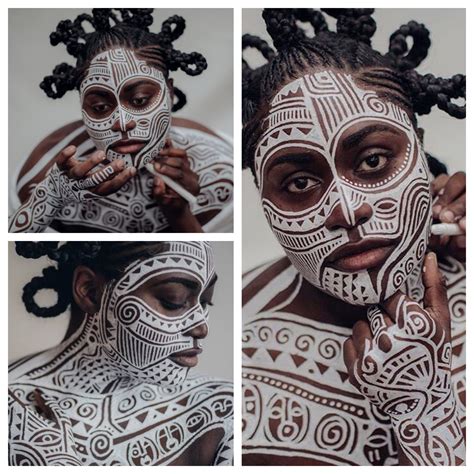 Danielle Brooks painted in the traditional sacred Yoruba art of Ori by ...