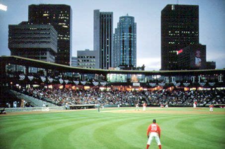 Winnipeg Goldeyes Baseball Team. Shaw Park Stadium. Winnipeg, Manitoba ...