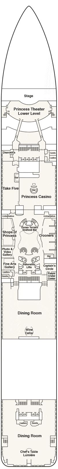 Discovery Princess Deck plan & cabin plan