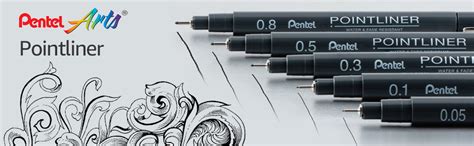 Pentel Arts Pointliner Pen, 0.5mm, Black Ink, Box of 12 : Amazon.ca: Home