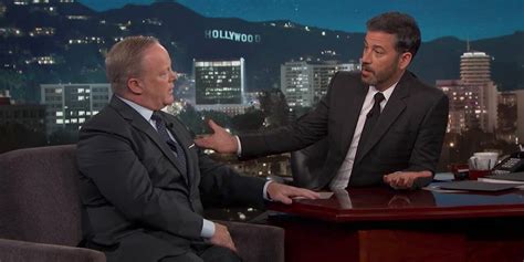 Sean Spicer Joins Jimmy Kimmel For First Post-White House Interview