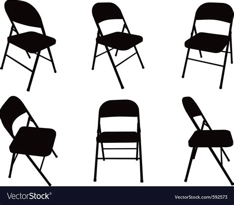 Chair silhouette Royalty Free Vector Image - VectorStock