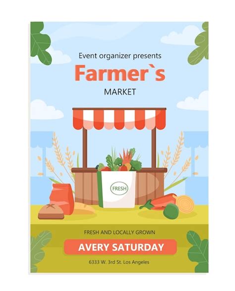 Farm market poster Vectors & Illustrations for Free Download | Freepik