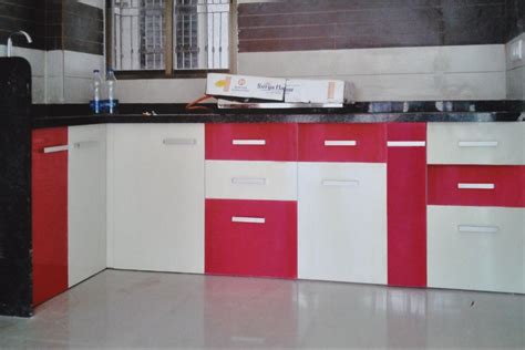 Modern Rectangular PVC Kitchen Cabinet, Base Mounted at Rs 1200/sq ft in Ahmedabad
