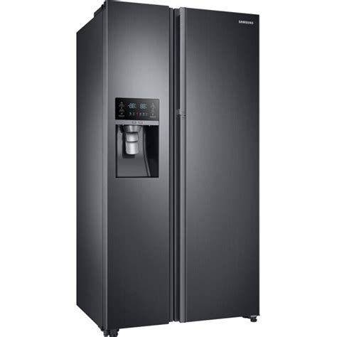 Samsung RH22H9010SG Showcase 21.5 Cu. Ft. Side-by-Side Counter-Depth Refrigerator - Black ...