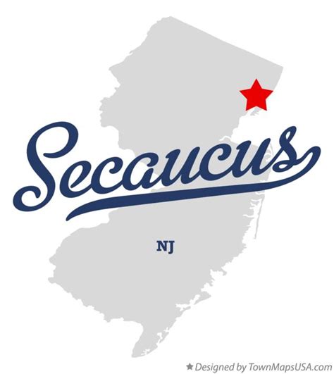 Map of Secaucus, NJ, New Jersey