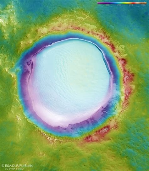 ESA - Topography of Korolev crater