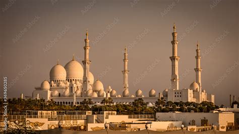 Sheikh Zayed Grand Mosque in Abu Dhabi, the capital city of United Arab ...