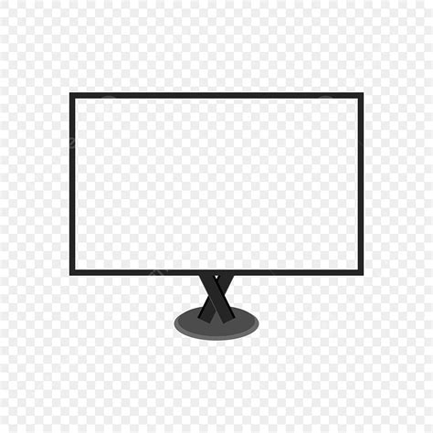 Desktop Monitor Clipart Transparent Background, New Monitor Nice Mockup Frame Blank Transparent ...