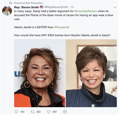 Roseanne Publicly Apologized To Valerie Jarrett While Sharing ...