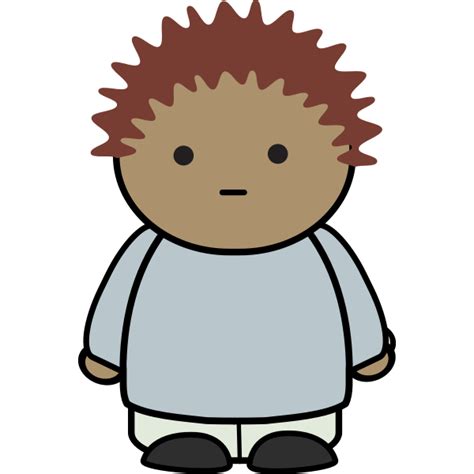 Cartoon fat boy | Free SVG