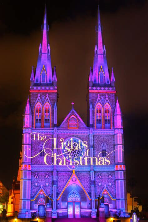 Sydney - City and Suburbs: St Mary's Cathedral, The Lights of Christmas