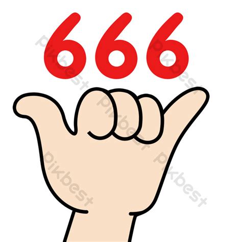 red drawing 666 gesture emoji pack gif | PSD PNG Images Free Download ...