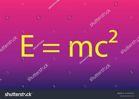 Einstein Formula Einsteins Massenergy Equation Isolated Stock Vector ...