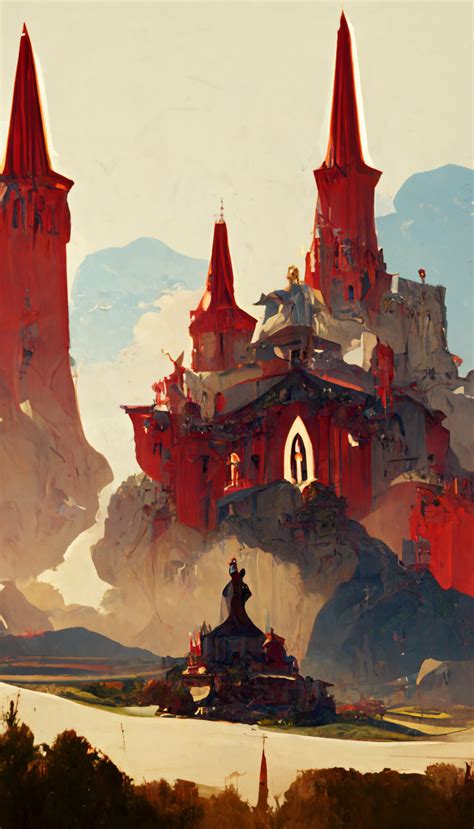 The official illustration portfolio - Ryan Groskamp - Kurkdroog - Red Castle