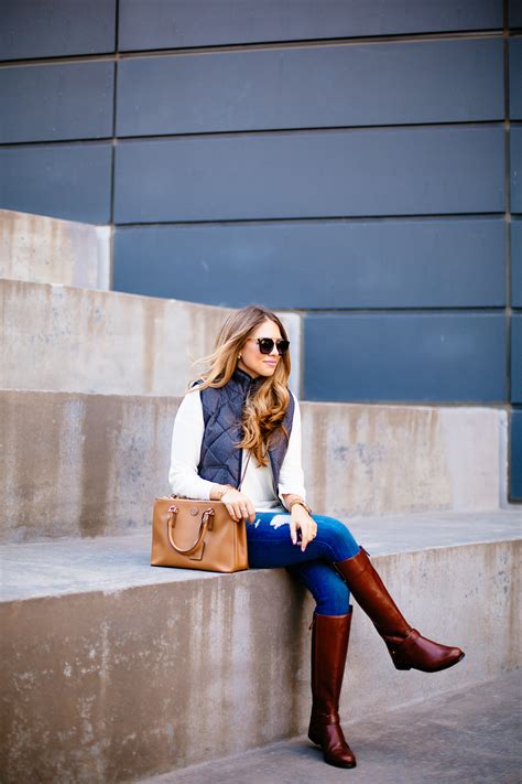 Quilted Vest & Riding Boots | The Teacher Diva: a Dallas Fashion Blog featuring Beauty & Lifestyle