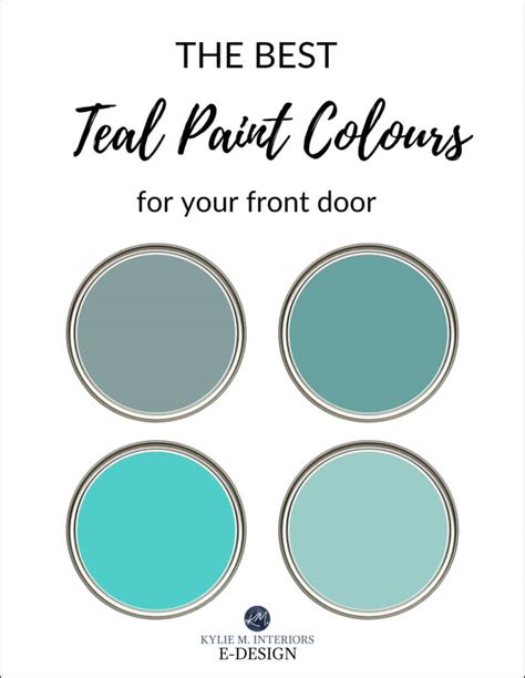 The best teal front door paint colours, exterior. Kylie M Interiors Edesign, onnline paint ...