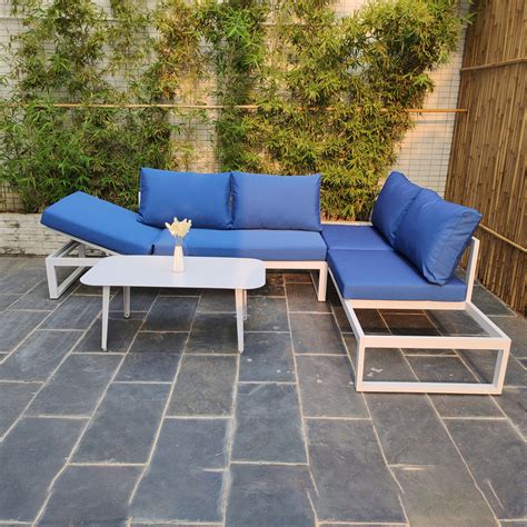 China Aluminum Outdoor Patio Sectional Sofa Furniture Set factory and manufacturers | Yufulong