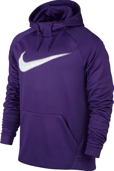 Nike Synthetic Chalk Swoosh Therma Hoodie in Purple for Men - Lyst