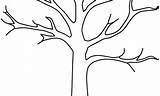 Tree With Branches Coloring Page Pages sketch template