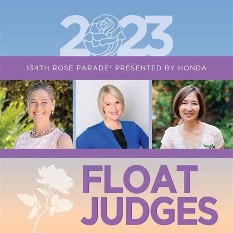 Rose Parade 2023 | Tournament of Roses Announces Float Judges | The ...