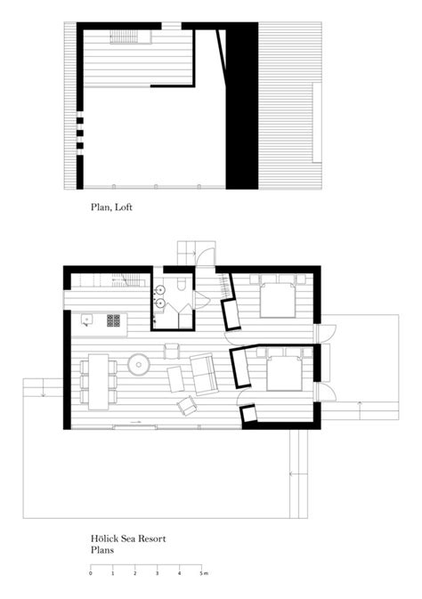 two floor plans showing the living room and dining area