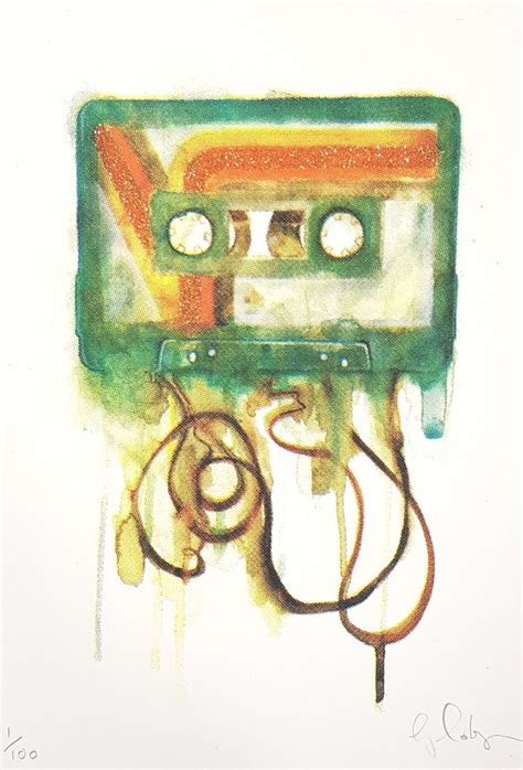 Buy Mini Cassette, Art Print by Gavin Dobson, Wychwood Art