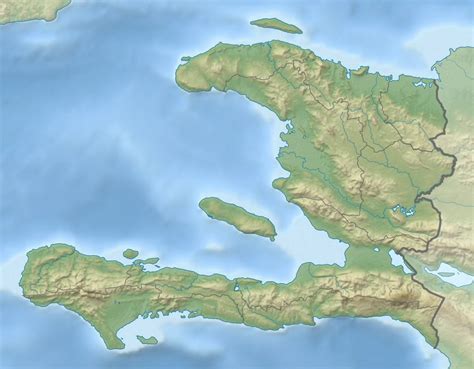 Detailed relief map of Haiti | Haiti | North America | Mapsland | Maps ...