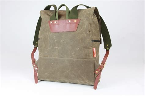 Waxed Canvas Simple Knapsack - Rustic River Gear