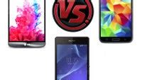 LG G3 vs Samsung Galaxy S5 vs Sony Xperia Z2: specs comparison - PhoneArena